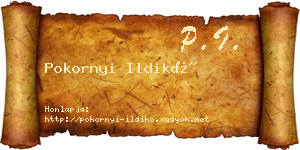 Pokornyi Ildikó névjegykártya
